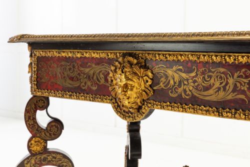 19TH CENTURY FRENCH BOULLE BUREAU PLAT - ADDITIONAL PHOTO 3