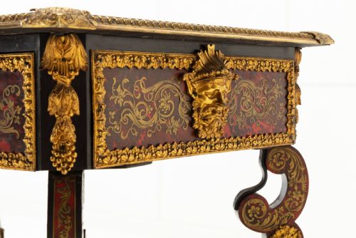 19TH CENTURY FRENCH BOULLE BUREAU PLAT - ADDITIONAL PHOTO 5