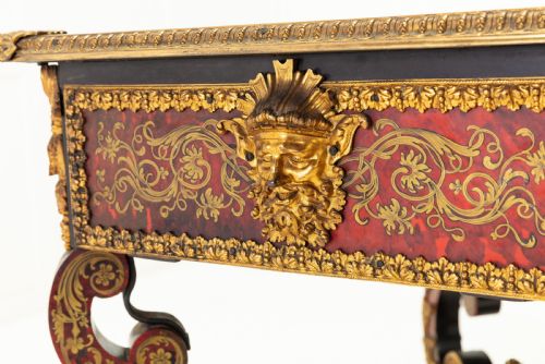 19TH CENTURY FRENCH BOULLE BUREAU PLAT - ADDITIONAL PHOTO 8