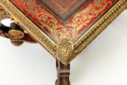 19TH CENTURY FRENCH BOULLE BUREAU PLAT - ADDITIONAL PHOTO 9
