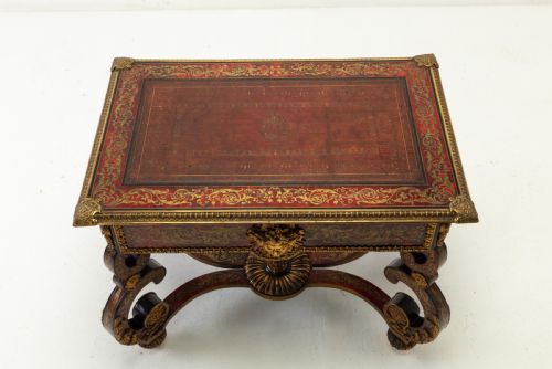 19TH CENTURY FRENCH BOULLE BUREAU PLAT - ADDITIONAL PHOTO 10