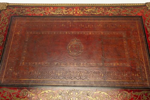19TH CENTURY FRENCH BOULLE BUREAU PLAT - ADDITIONAL PHOTO 11