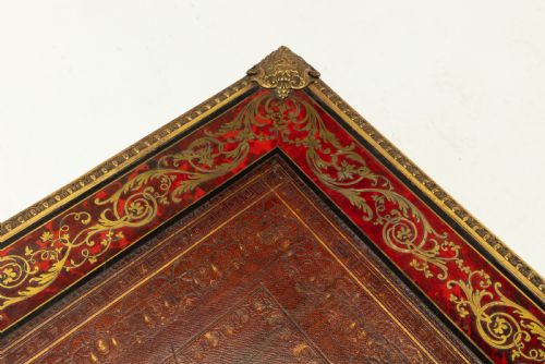 19TH CENTURY FRENCH BOULLE BUREAU PLAT - ADDITIONAL PHOTO 12