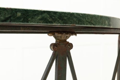 PAIR OF FRENCH 1940S IRON CONSOLE TABLES - ADDITIONAL PHOTO 3