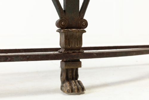 PAIR OF FRENCH 1940S IRON CONSOLE TABLES - ADDITIONAL PHOTO 5