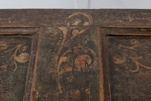 18TH CENTURY PAINTED TRUNK ON STAND - ADDITIONAL PHOTO 8