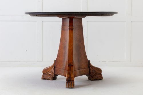 19TH CENTURY FRENCH MAHOGANY GURIDON WITH MARBLE TOP - ADDITIONAL PHOTO 1