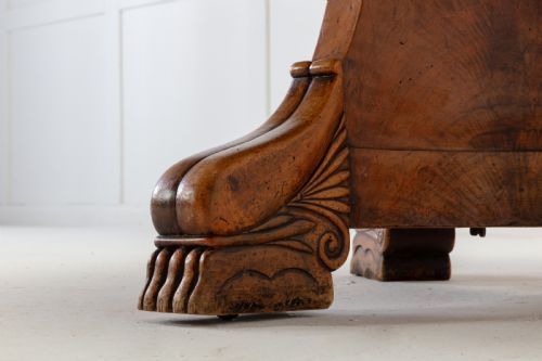 19TH CENTURY FRENCH MAHOGANY GURIDON WITH MARBLE TOP - ADDITIONAL PHOTO 3