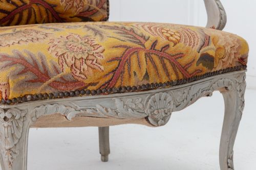 PAIR OF 1920S FRENCH PAINTED CHAIRS - ADDITIONAL PHOTO 8