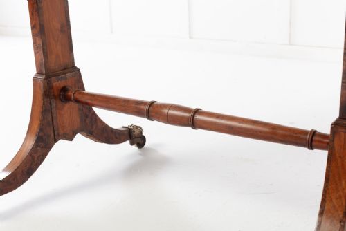 19TH CENTURY ENGLISH REGENCY BURR YEW SOFA TABLE - ADDITIONAL PHOTO 5