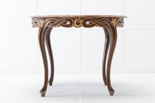 1940S ITALIAN TABLE WITH ONYX TOP - ADDITIONAL PHOTO 1