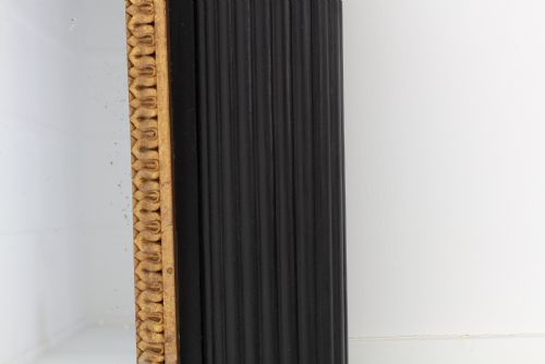 LARGE 19TH CENTURY ITALIAN EBONISED GILDED MIRROR - ADDITIONAL PHOTO 3