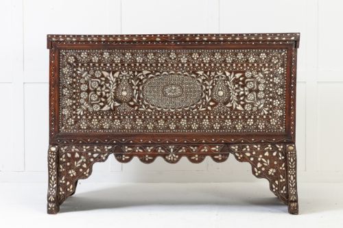19th century syrian wedding chest - CATEGORY: ANTIQUE CHESTS - DATED 19TH CENTURY