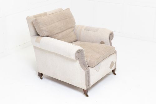 19th century english mahogany armchair - CATEGORY: ANTIQUE CHAIRS - DATED 19TH CENTURY