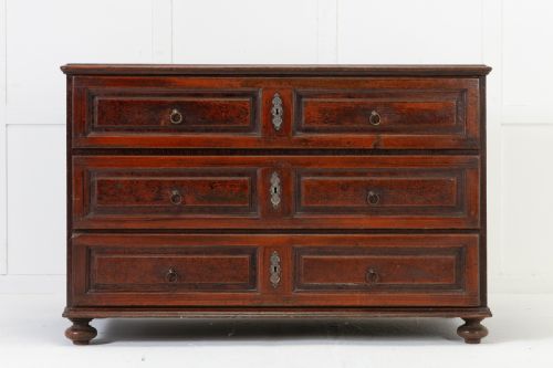18th century faux wood commode - CATEGORY: ANTIQUE CHEST OF DRAWERS - DATED 18TH CENTURY