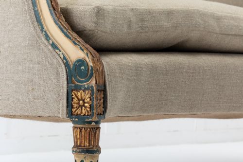 19TH CENTURY ITALIAN CARVED WOOD SOFA - ADDITIONAL PHOTO 1
