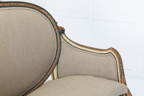19TH CENTURY ITALIAN CARVED WOOD SOFA - ADDITIONAL PHOTO 4