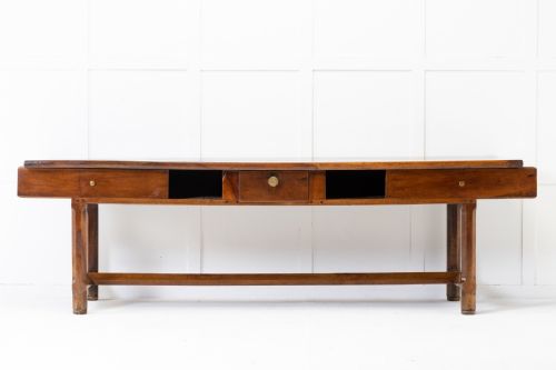 19TH CENTURY FRENCH WALNUT SERVING TABLE - ADDITIONAL PHOTO 1