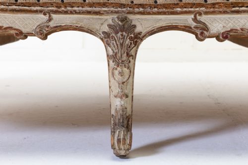 19TH CENTURY FRENCH PAINTED SOFA - ADDITIONAL PHOTO 5