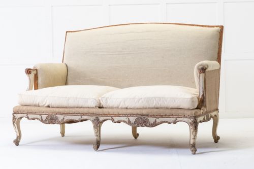 19TH CENTURY FRENCH PAINTED SOFA - ADDITIONAL PHOTO 6