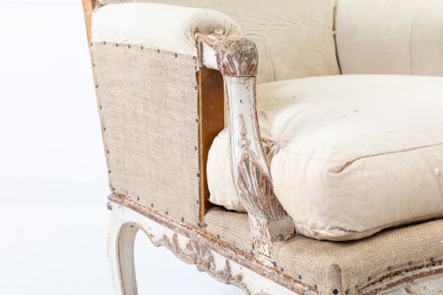 PAIR OF 19TH CENTURY FRENCH PAINTED ARMCHAIRS - ADDITIONAL PHOTO 5
