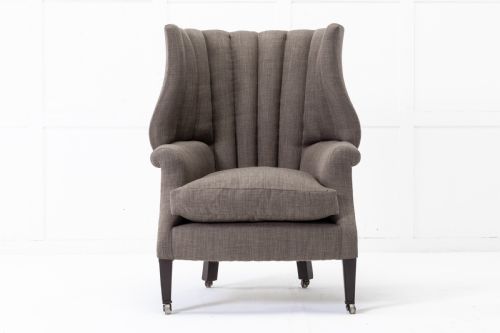 19th century english barrel back armchair - CATEGORY: ANTIQUE CHAIRS - DATED 19TH CENTURY