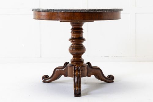 19th century french walnut guridon - CATEGORY: ANTIQUE TABLES - DATED 19TH CENTURY