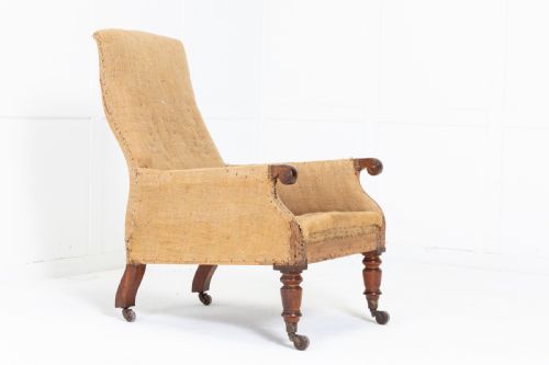 early 19th century english mahogany armchair - CATEGORY: ANTIQUE CHAIRS - DATED 19TH CENTURY