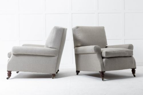PAIR OF 19TH CENTURY COUNTRY HOUSE ARMCHAIRS - ADDITIONAL PHOTO 3
