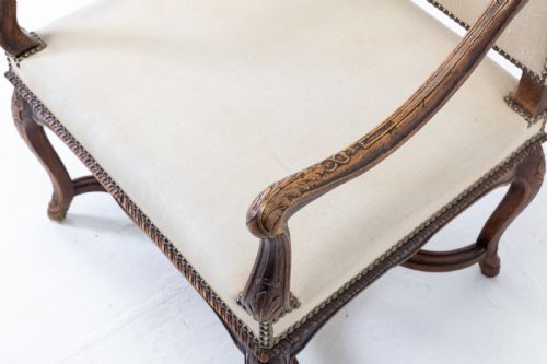 19TH CENTURY FRENCH BEECH ARMCHAIR - ADDITIONAL PHOTO 2