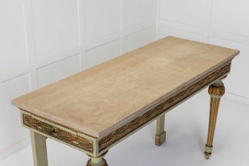 18TH CENTURY ITALIAN GILT AND PAINT CONSOLE TABLE - ADDITIONAL PHOTO 3