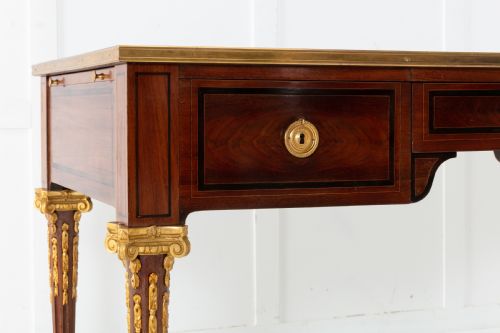 19TH CENTURY FRENCH MAHOGANY BUREAU PLAT - ADDITIONAL PHOTO 2
