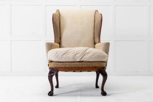 1930S ENGLISH WING ARMCHAIR - ADDITIONAL PHOTO 1