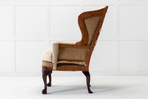 1930S ENGLISH WING ARMCHAIR - ADDITIONAL PHOTO 2