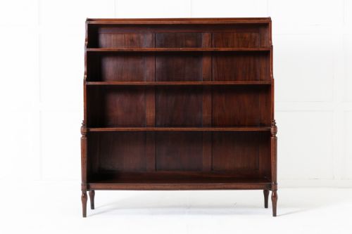 REGENCY MAHOGANY WATERFALL OPEN BOOKCASE ATTRIBUTED TO GILLOWS - ADDITIONAL PHOTO 1