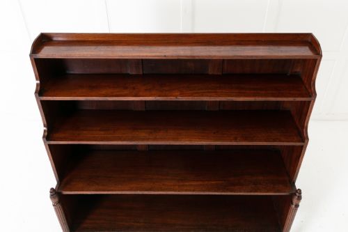 REGENCY MAHOGANY WATERFALL OPEN BOOKCASE ATTRIBUTED TO GILLOWS - ADDITIONAL PHOTO 6