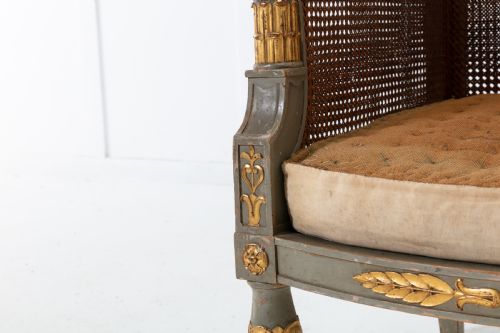 19TH CENTURY FRENCH BERGRE ARMCHAIR - ADDITIONAL PHOTO 3