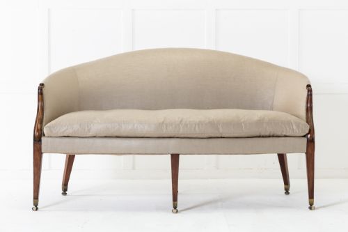 18TH CENTURY GEORGE III 'HEPPLEWHITE' MAHOGANY SOFA - ADDITIONAL PHOTO 1
