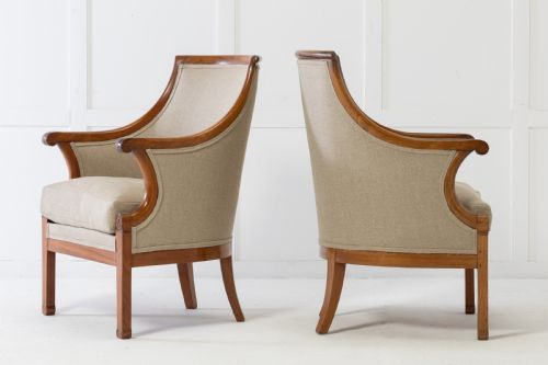 PAIR OF 19TH CENTURY FRENCH WALNUT ARMCHAIRS - ADDITIONAL PHOTO 3