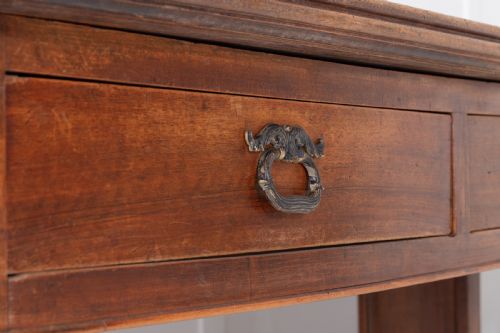 MONUMENTAL 19TH CENTURY FRENCH WALNUT DRAPERS TABLE - ADDITIONAL PHOTO 9