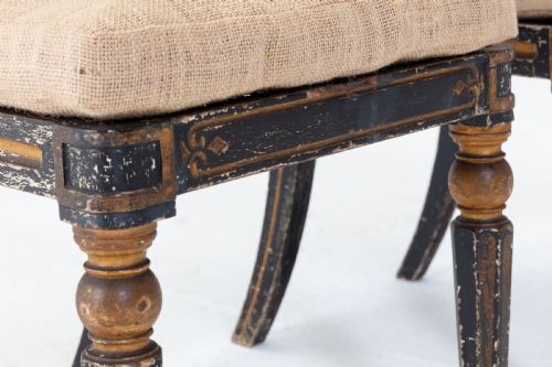 PAIR OF REGENCY PAINTED SIDE CHAIRS - ADDITIONAL PHOTO 6