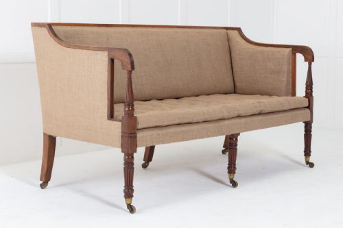 english 19th century mahogany sofa attributed to gillows - CATEGORY: ANTIQUE SOFAS - DATED 19TH CENTURY