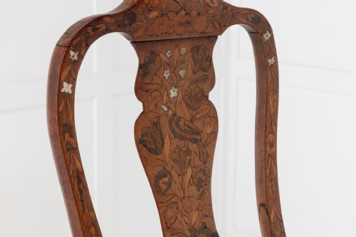 PAIR OF 18TH CENTURY DUTCH MARQUETRY SIDE CHAIRS - ADDITIONAL PHOTO 3