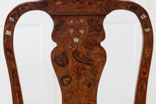 PAIR OF 18TH CENTURY DUTCH MARQUETRY SIDE CHAIRS - ADDITIONAL PHOTO 6