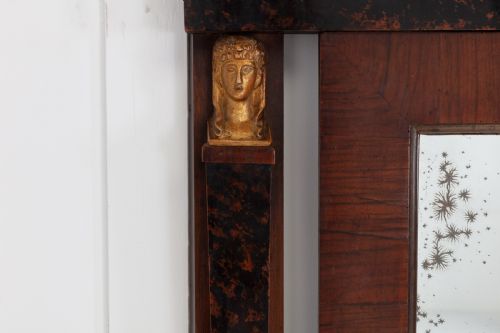 19TH CENTURY WALNUT BIEDIMEIR MIRROR - ADDITIONAL PHOTO 1