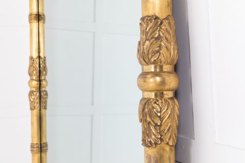 MONUMENTAL SCALE REGENCY CARVED GILTWOOD MIRROR - ADDITIONAL PHOTO 3