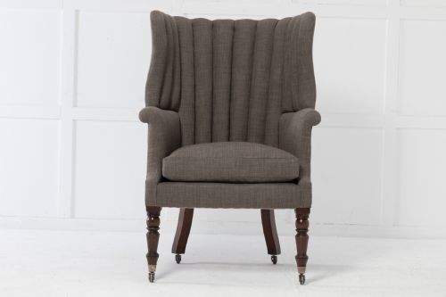 english regency barrel back armchair - CATEGORY: ANTIQUE CHAIRS - DATED REGENCY