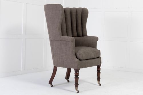 ENGLISH REGENCY BARREL BACK ARMCHAIR - ADDITIONAL PHOTO 1