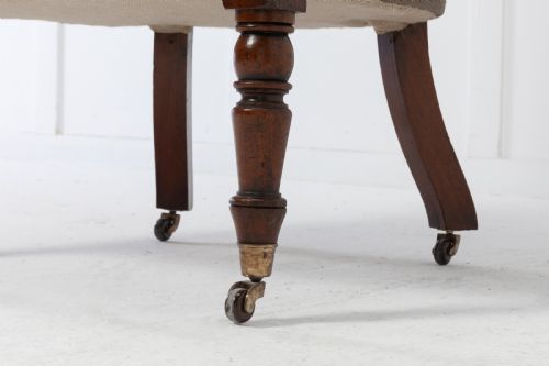 ENGLISH REGENCY BARREL BACK ARMCHAIR - ADDITIONAL PHOTO 4