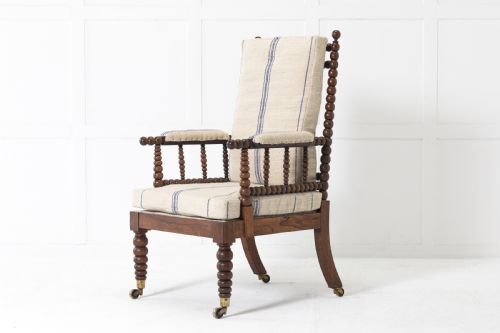 19th century english rosewood bobbin chair - CATEGORY: ANTIQUE CHAIRS - DATED 19TH CENTURY